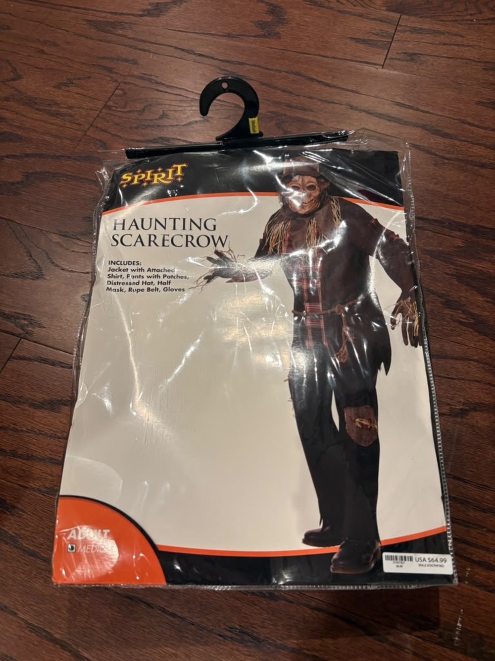 Spirit Haunting Scarecrow Costume - Black & Brown